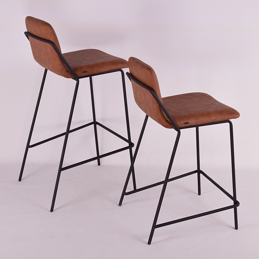 sling counter stool upholstered | NUANS