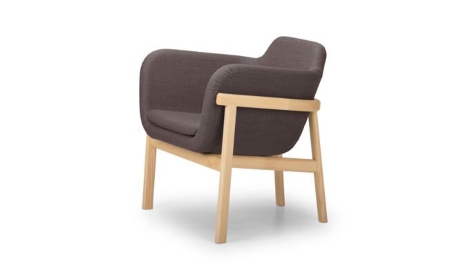 slight armchair wood frame - Image 6