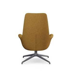 rego lounge chair high-back metal base