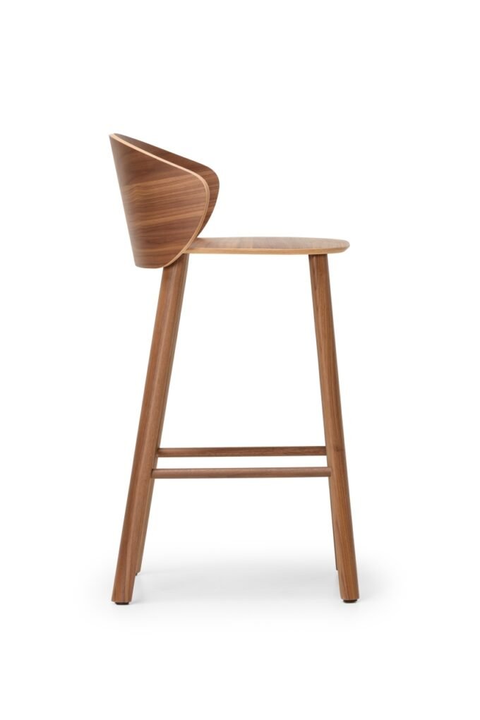 not wood counter stool wooden base - Image 3