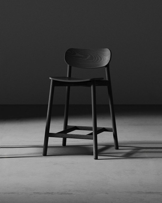 ojai wood counter stool - Image 2