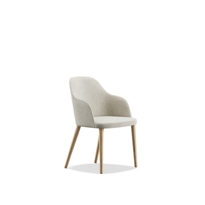 rhone armchair wood base