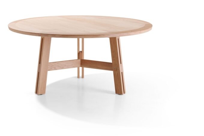 zuel solid wood round table - Image 6