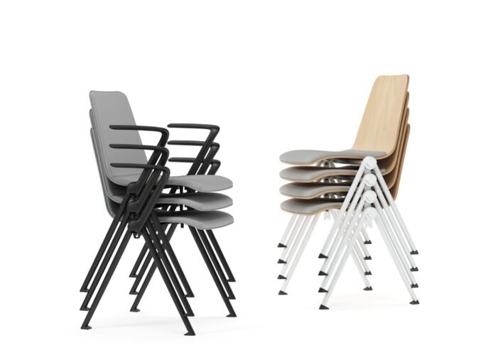 lagom upholstered stacking chair - Image 4