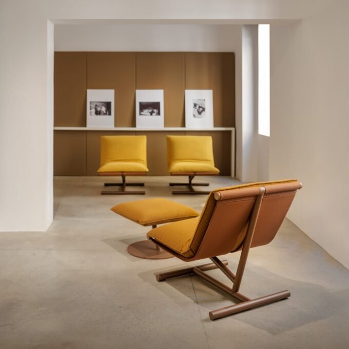 farfalla lounge chair | tubular base - Image 2