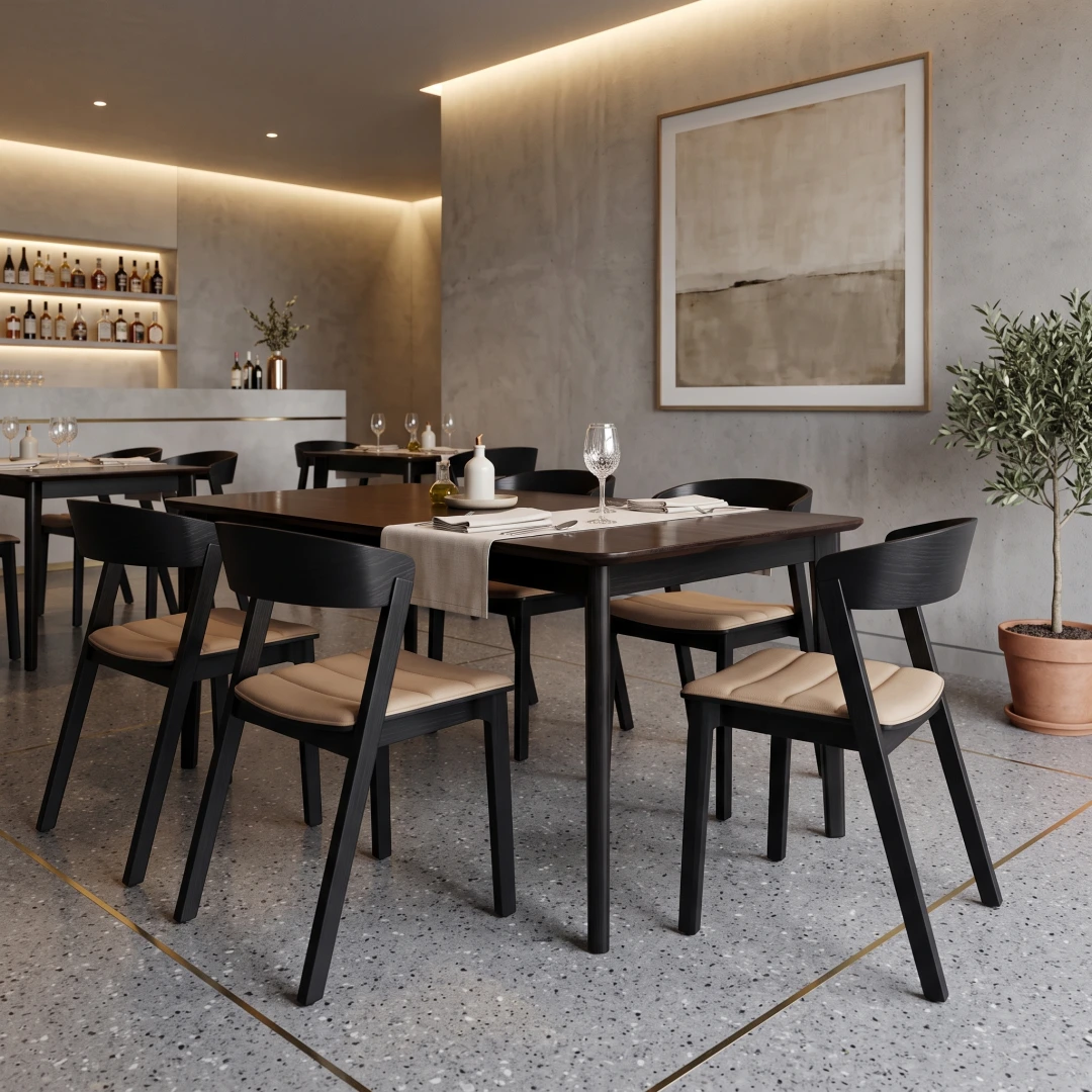 cresta stacking chair | upholstered seat - Image 2