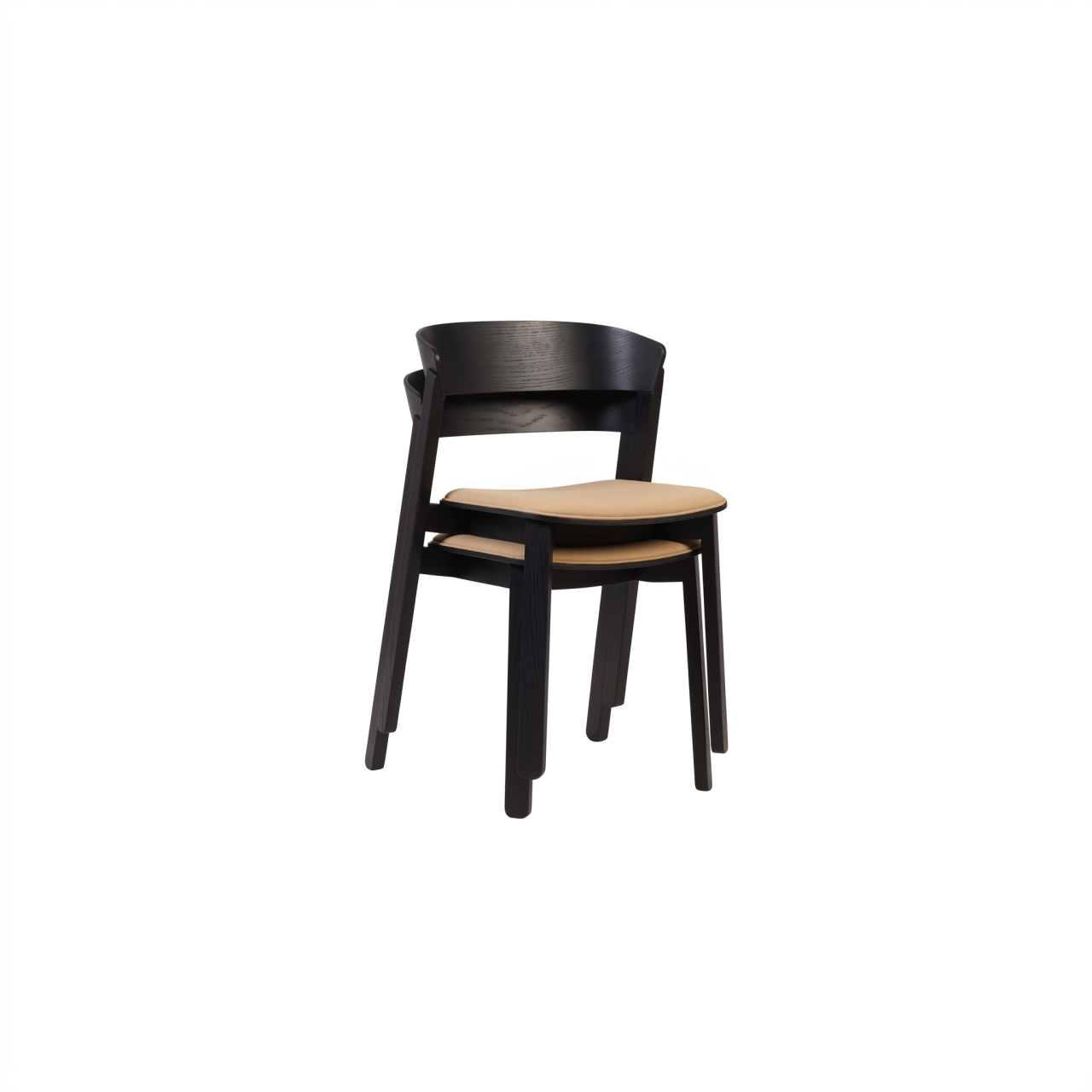 cresta stacking chair | upholstered seat - Image 9