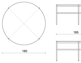 Table Ø160cm